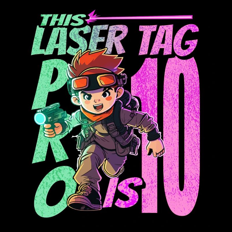 Finally 10 years old – Lasertag birthday