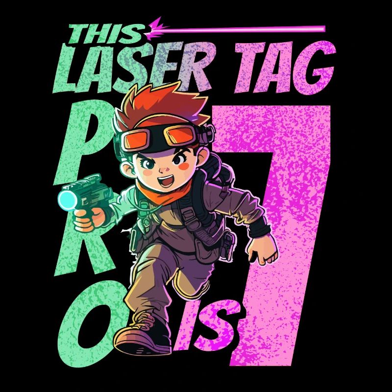 Finally 7 years old – Lasertag birthday