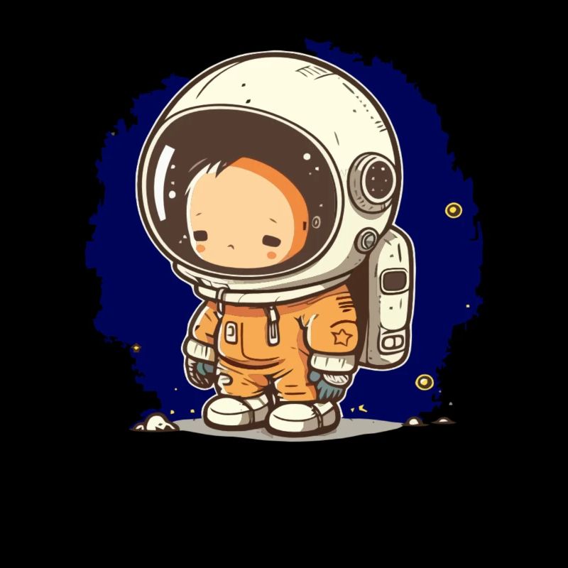 Illustration d’une fusée d’astronaute pour un petit espace