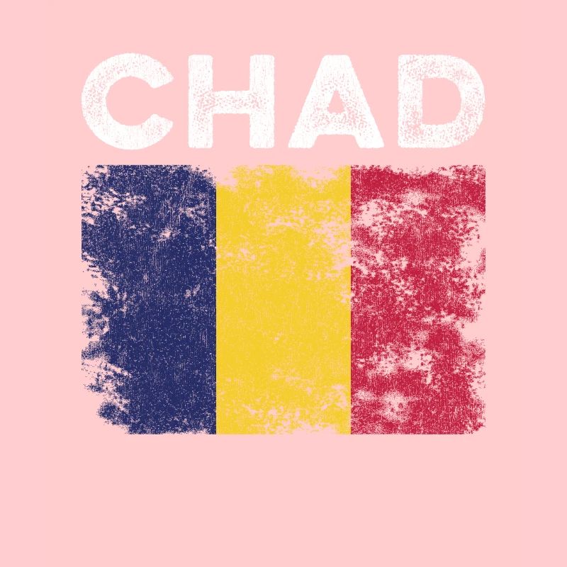 Drapeau tchadien en détresse - Drapeau tchadien