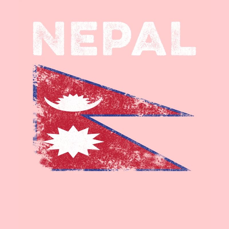 Nepal Flag Distressed - Nepali Flag