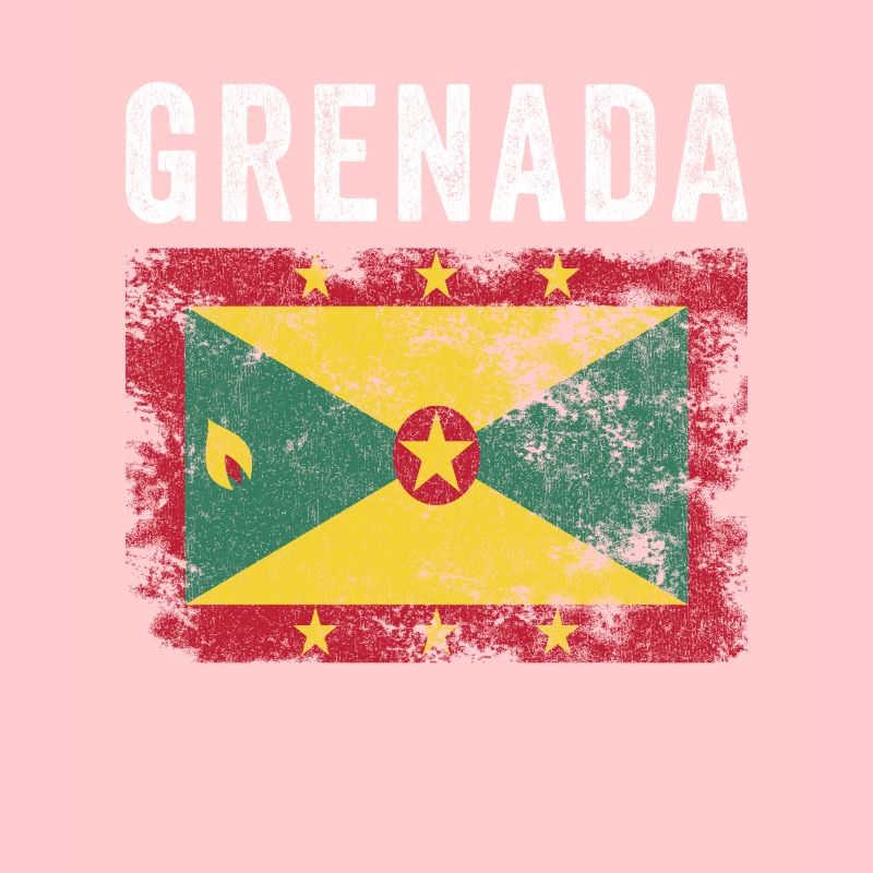 Drapeau de la Grenade en détresse - Drapeau grenadien