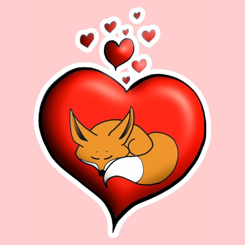 Fuchs Fuchs rot Herz