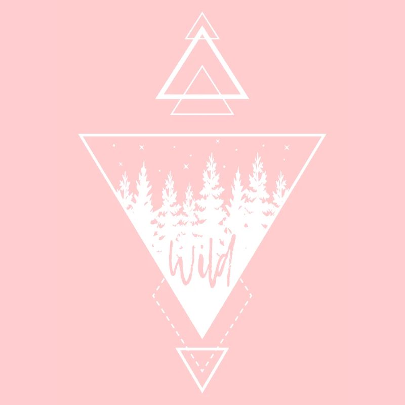 Modern Geometric Nature Forest Boho Triangles