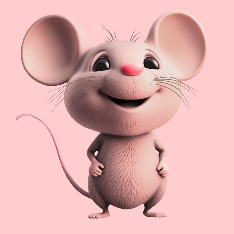douce souris heureuse