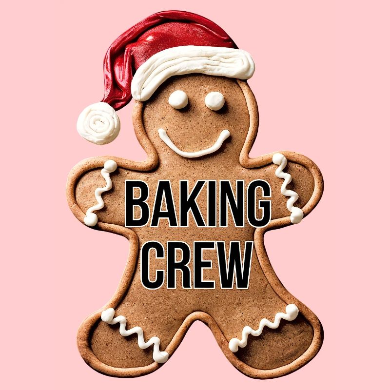 Baking Crew Gingerbread Man Christmas Baking