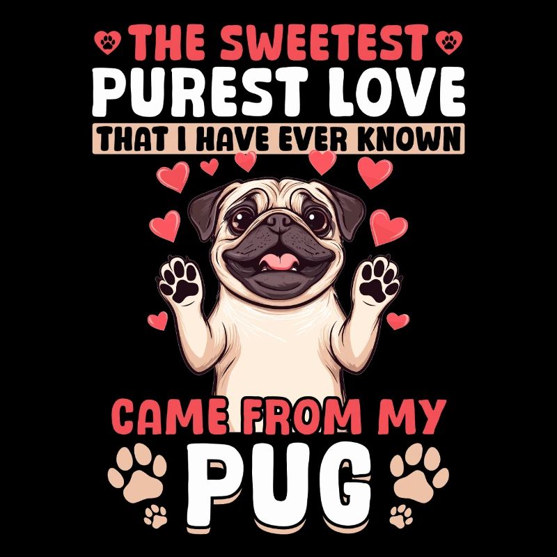 Mignon propriétaire de chien carlin