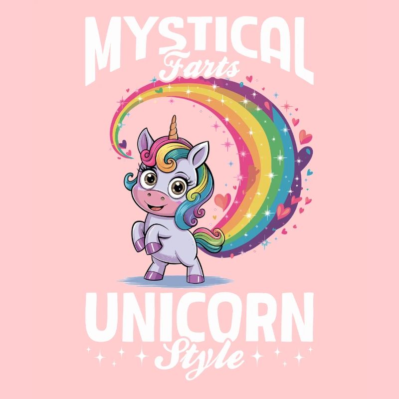 Cute Farting Unicorn Rainbows
