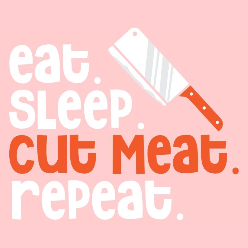 Fleisch schneiden Fleischer Metzger Hackfleisch