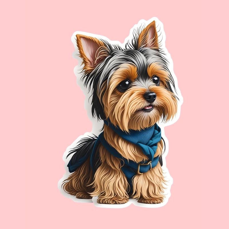 Entzückendes Bündel der Freude: Ein süßer Yorkshir