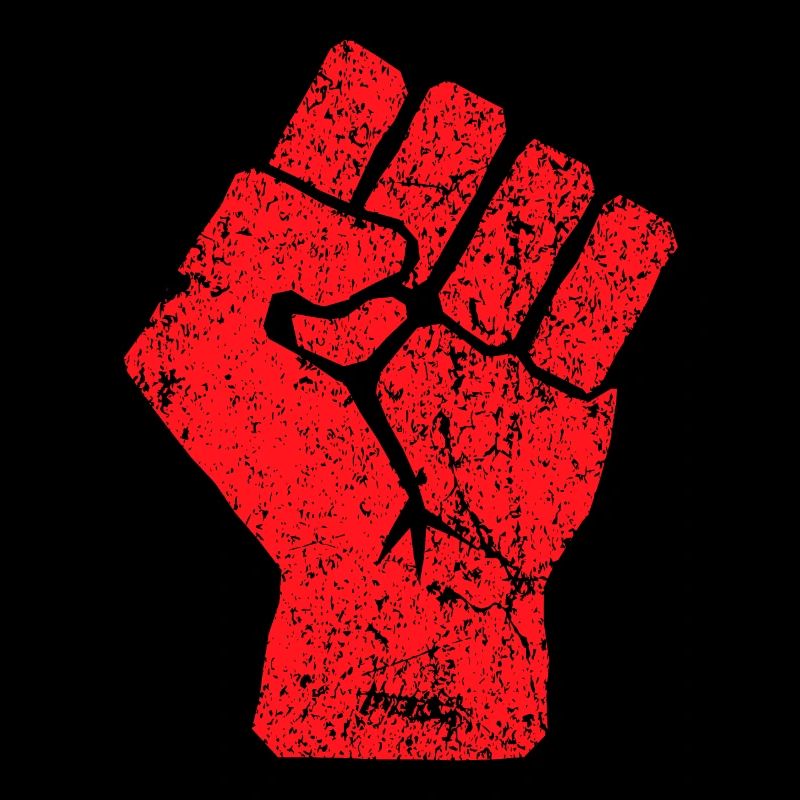 Erhöhte Faust Symbol