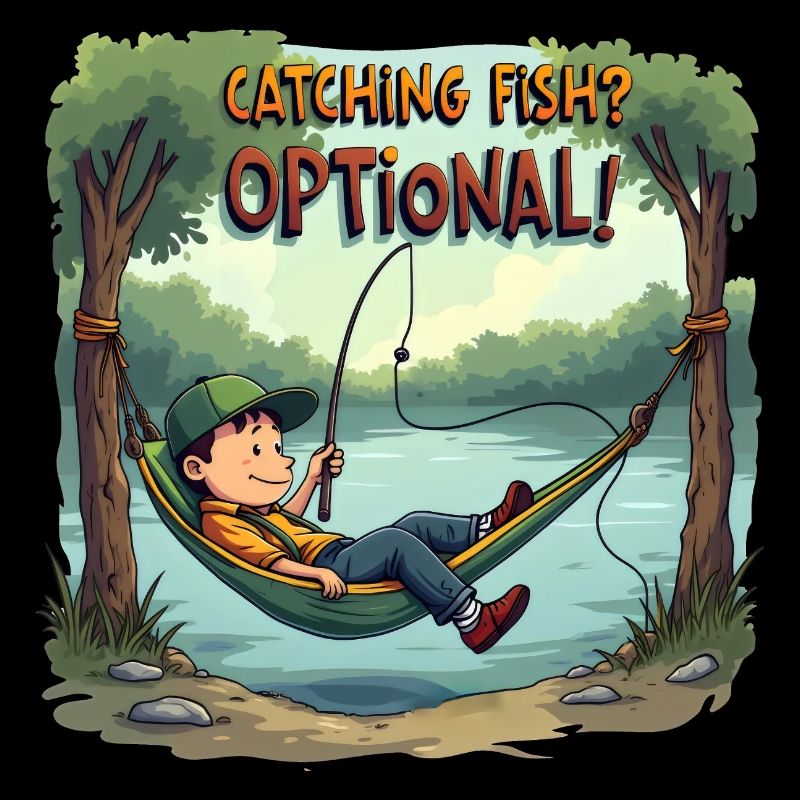 Attraper du poisson ? Optionnel! Chemise de pêche pêcheur