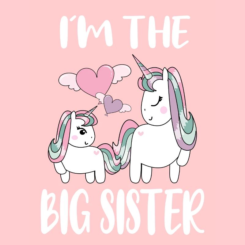 Große Schwester Nachwuchs süße Unicorn