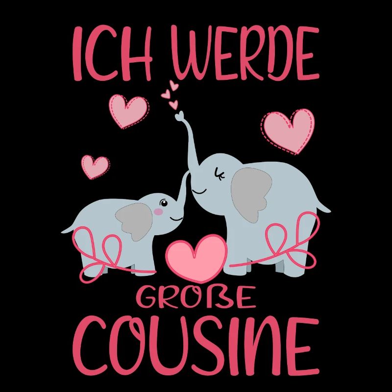 Cousine Ich werde große Cousine Cousinen Nachwuchs
