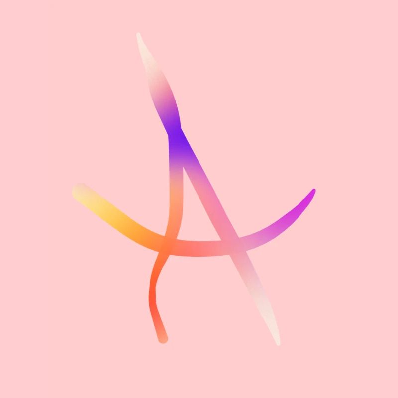 Regenbogenfarbiger A