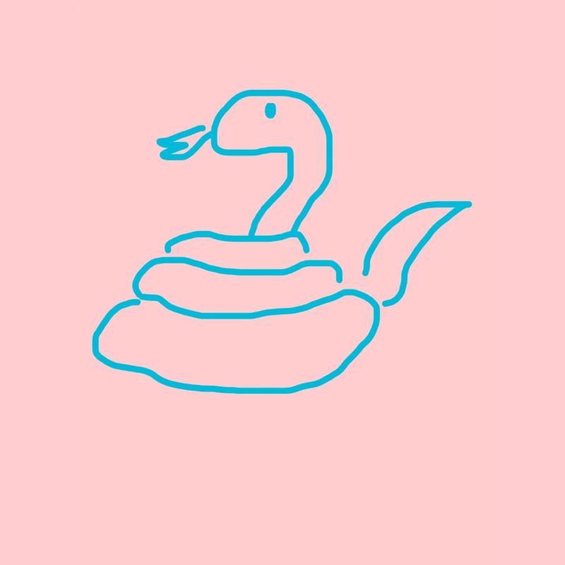 Tablier de chef avec serpent bleu