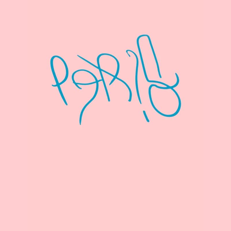 Hellblauer Paris Sticker