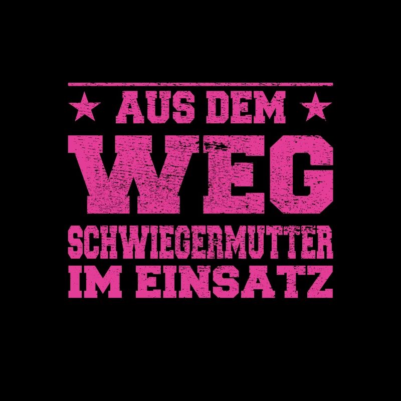 Aus dem Weg Schwiegermutter im Einsatz Design