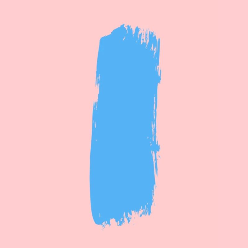 Blauer Strich durch die Mitte