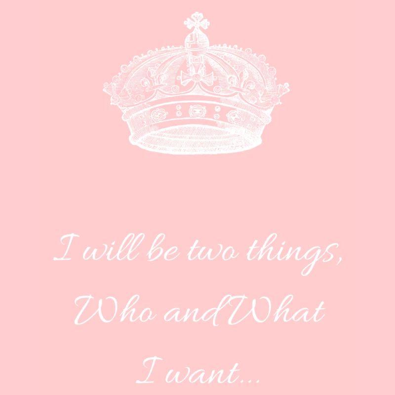 Ich werde zwei Dinge sein, wer und was