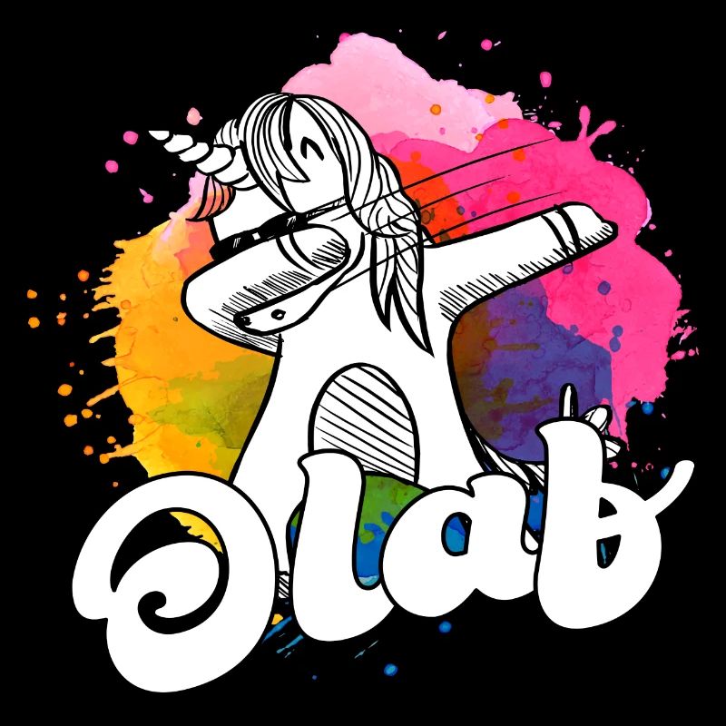 OLAF - Beau nom de garçon avec une licorne cool