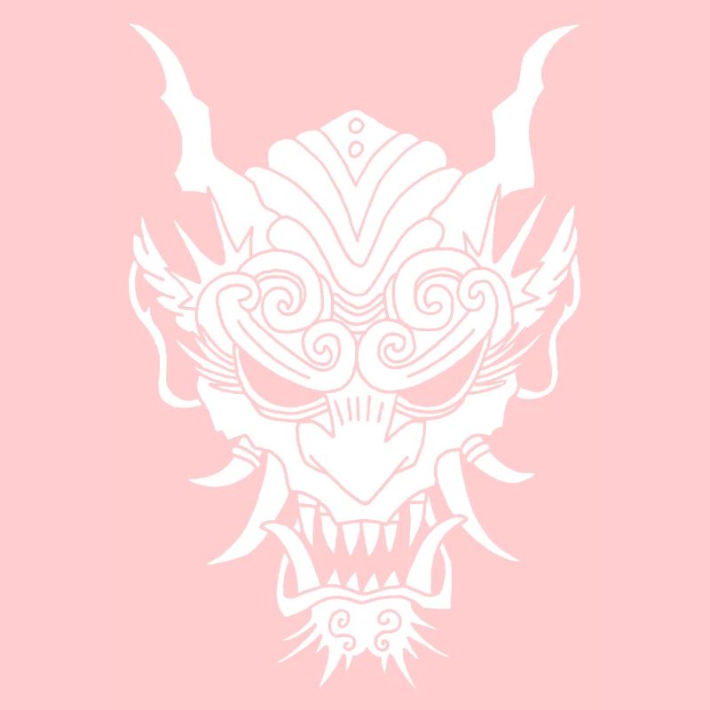 weißer Gothic-Dämon