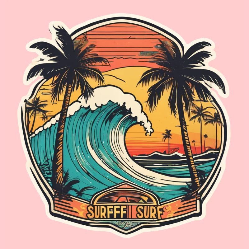 surf plage palmier soleil vacances
