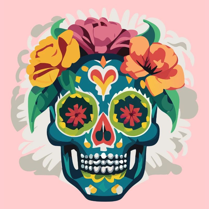 Calavera - Crâne coloré