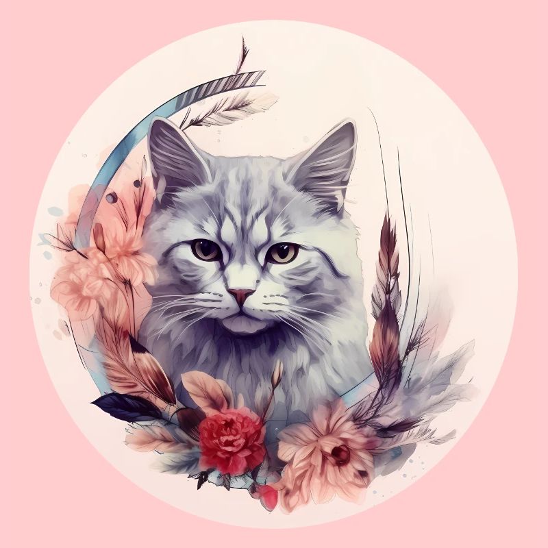 Britisch Kurzhaar Katze Boho Element, Katzen