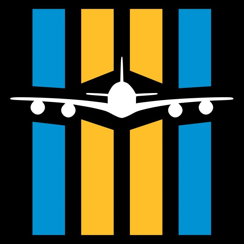 ★ Couleurs de conception modifiables ★ Avion devant 4 bandes