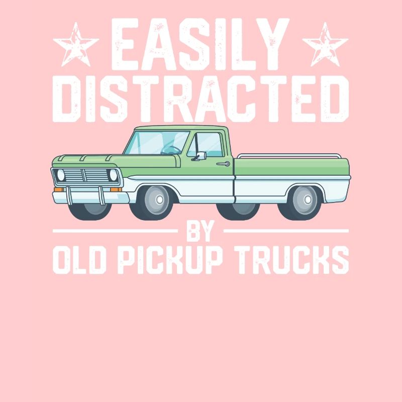 Leicht ablenkbar durch alte Pickup-Trucks Oldtimer