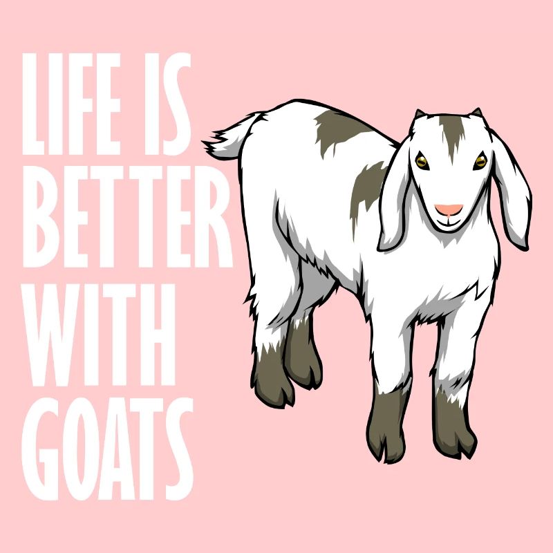Leben mit Ziegen Ironisches Bauernhoftier