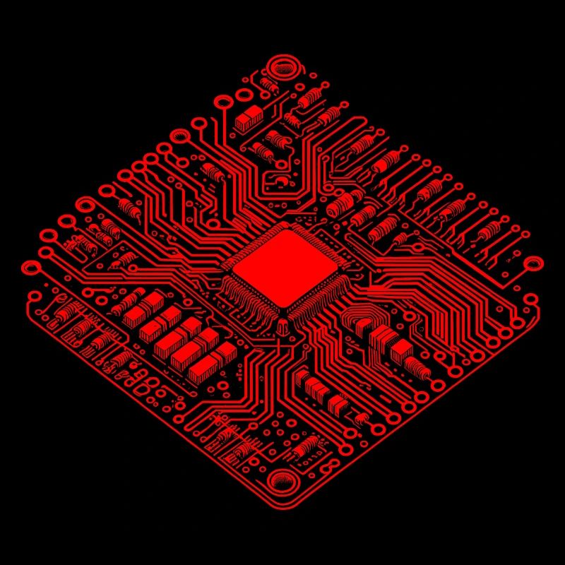 CPU anatomique et PCB - Cool Computer Scientists