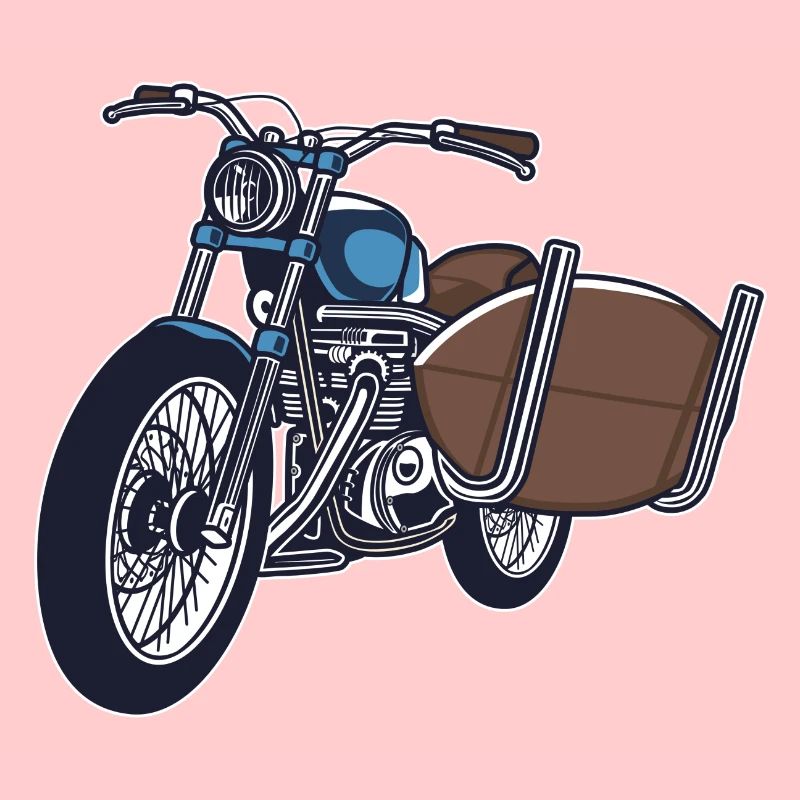 Motorrad mit Surfbrett