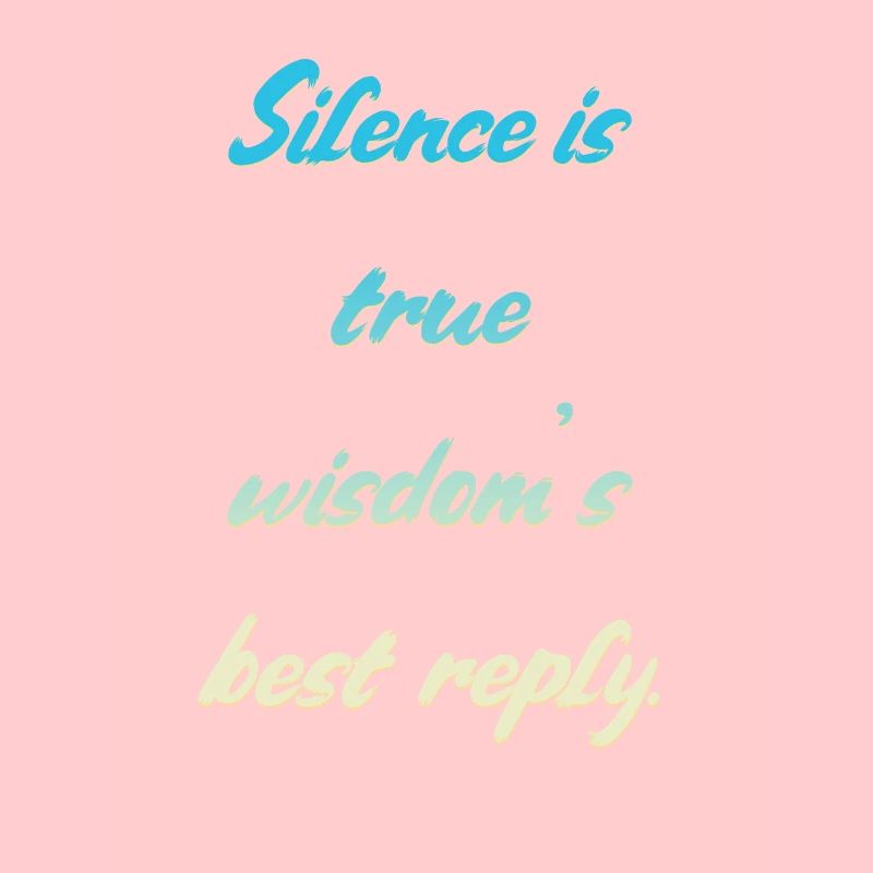 Schweigen Spruch