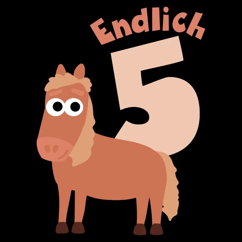 Endlich 5 Jahre Alt - 5. Geburtstag Pferd