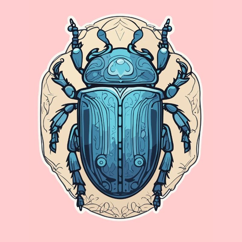 Blauer Skarabäus