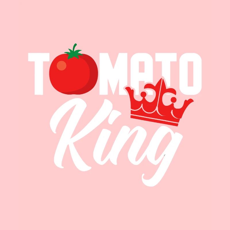 Tomato King Funny Vegan Tomatoes Lover