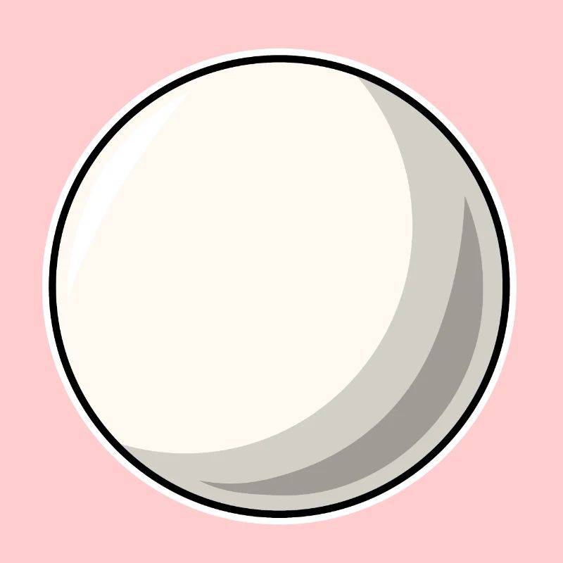 Boule de billard blanc