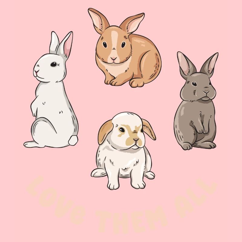 Conception de lapin mignon pour les propriétaires de lapins