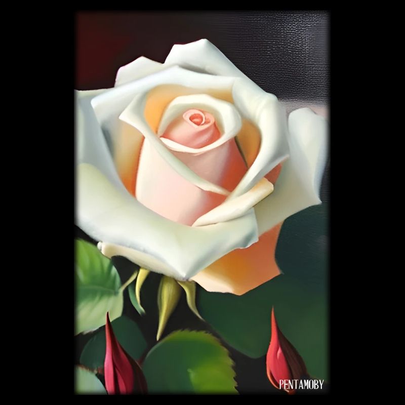 Rose Rose Fleur Spring Meadow Green
