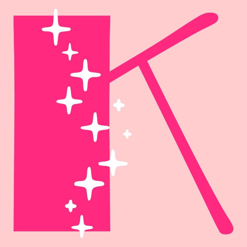 Letter K Glitter