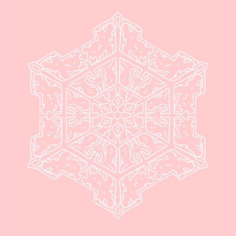 Mandala flocon de neige
