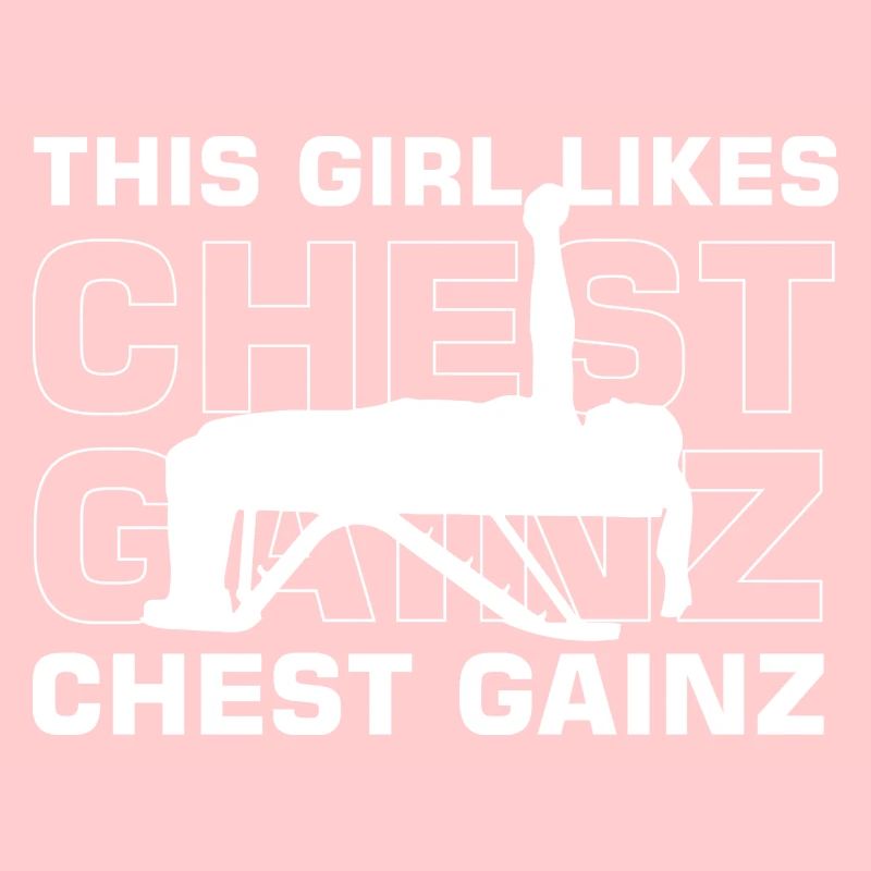 Mädchen mag Benchpress Powerlifting-Training im