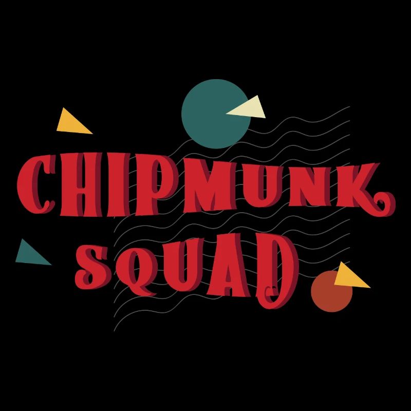 Écureuil mignon de l'escouade des Chipmunk