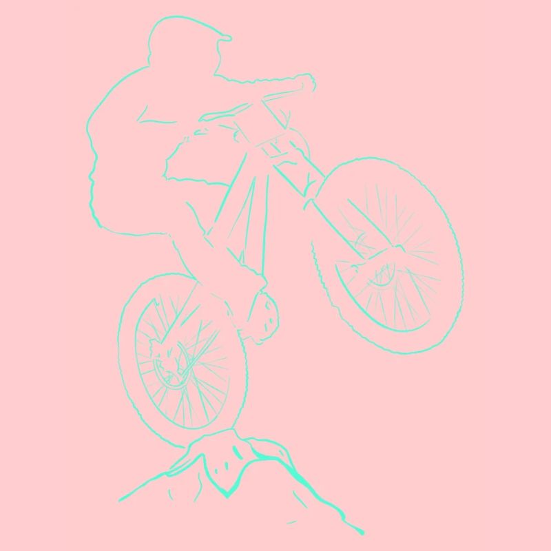 Biker Velo-Abfahrt