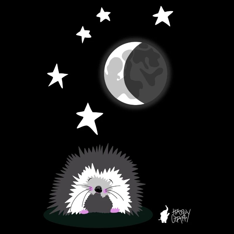 Hérisson au clair de lune