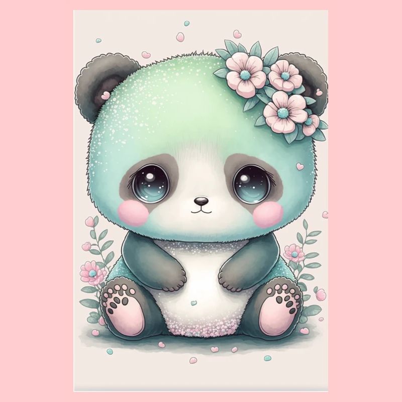 Bébé panda princesse