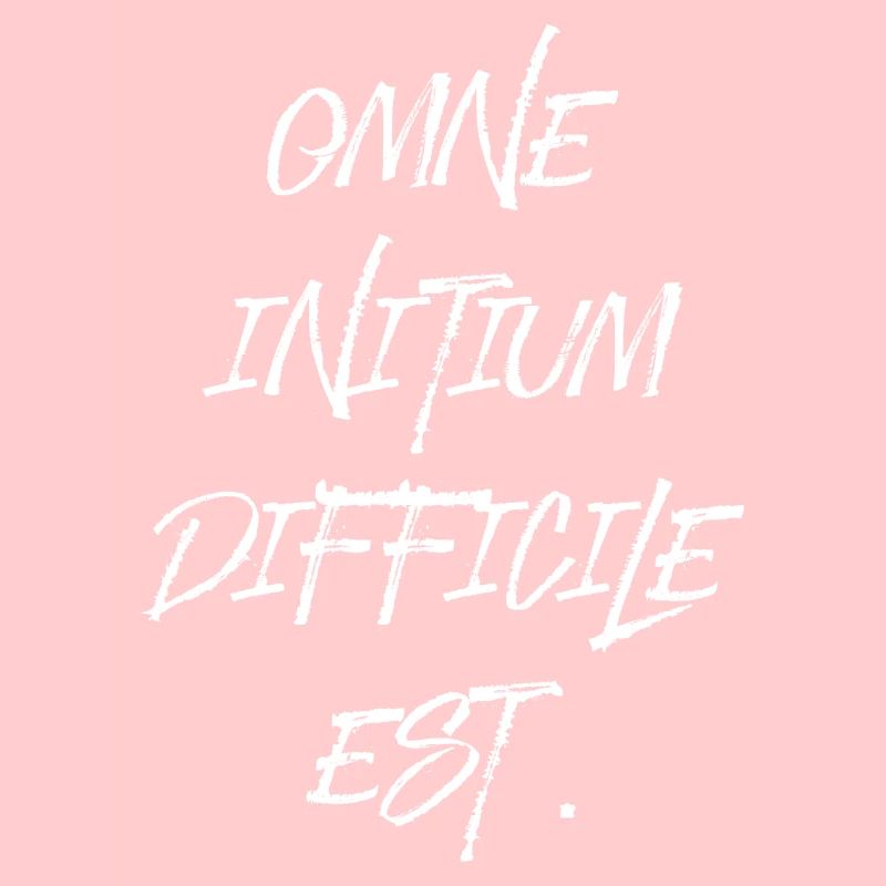 all beginning is difficult Latin quotation scripture