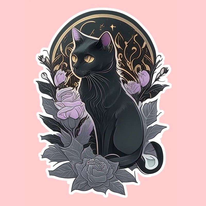 chat noir style gothique